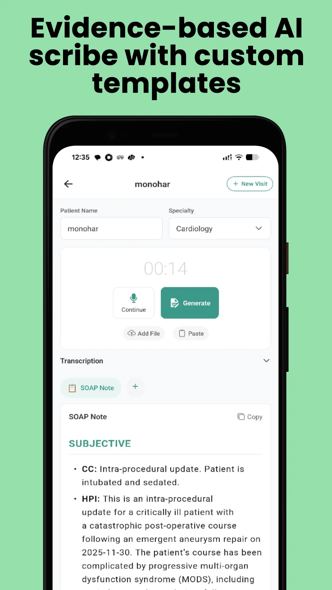 EvidenceMD - Medical AI search screenshot